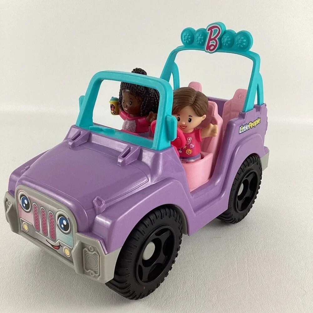 Fisher Price Little People Barbie Beach Cruiser Fun Songs Sounds with 2 Figures